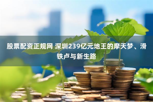 股票配资正规网 深圳239亿元地王的摩天梦、滑铁卢与新生路